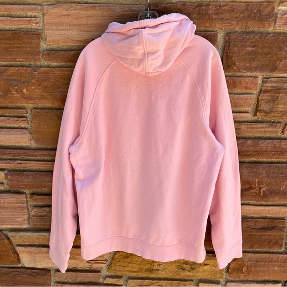 Vintage Nike Solo Black Swoosh Pink Pullover Hoodie Sweatshirt Large Lab Check - Picture 8 of 9